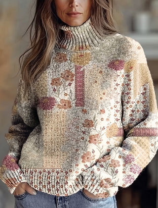 Patchwork Garden Turtleneck