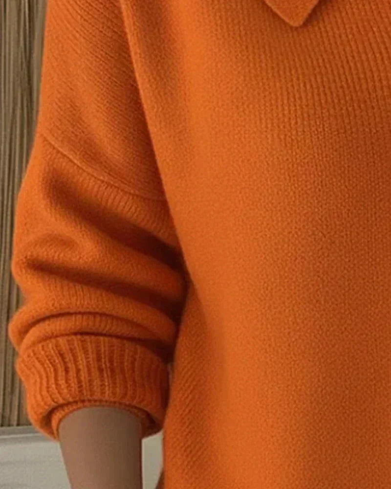 Adele | Classic Collared Knit Cardigan