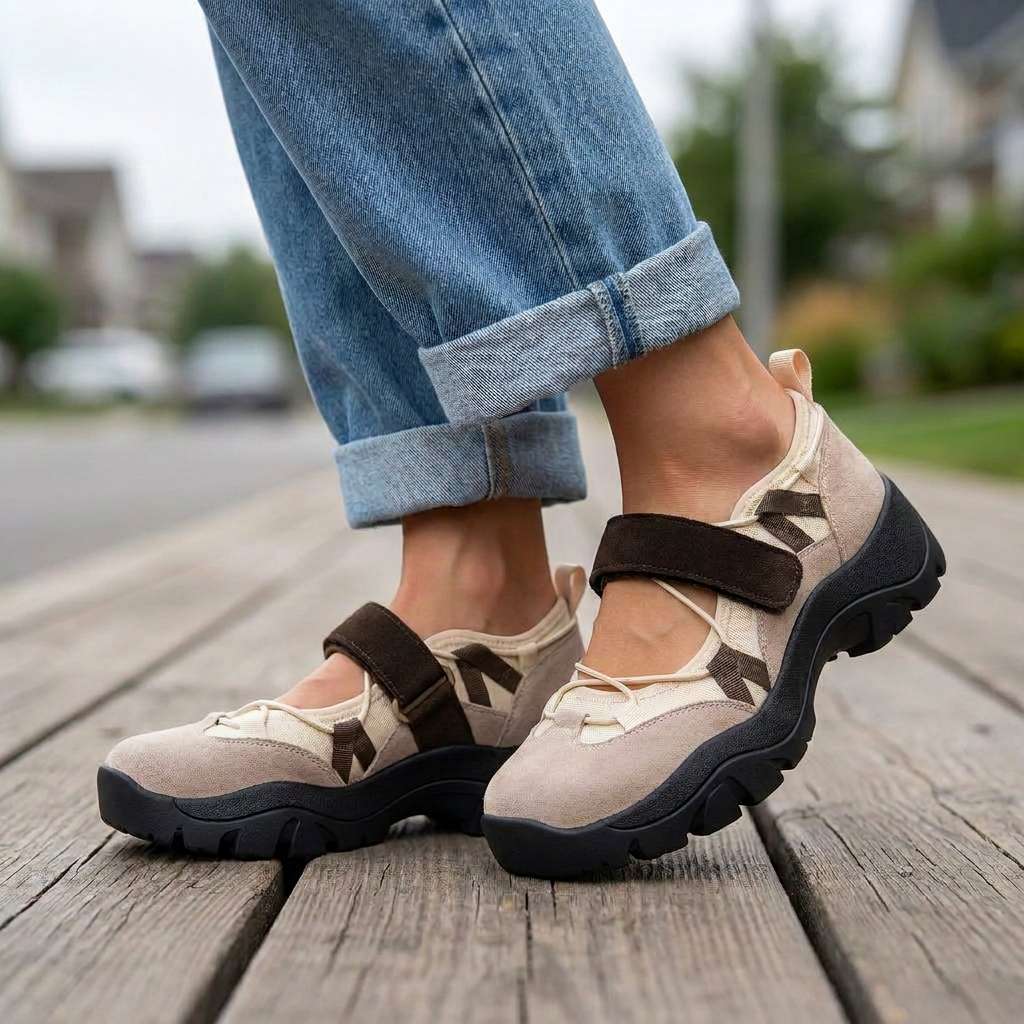 Comfort Suede Walking Shoes