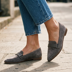 Moccasin with Strap over the Instep