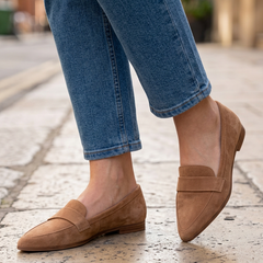 Moccasin with Strap over the Instep