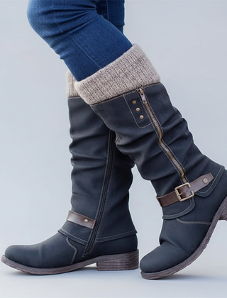 Elegant Supportive Buckle Boots