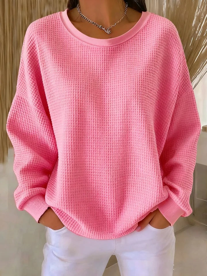 Scarlet | Cozy Waffle Knit Jumper
