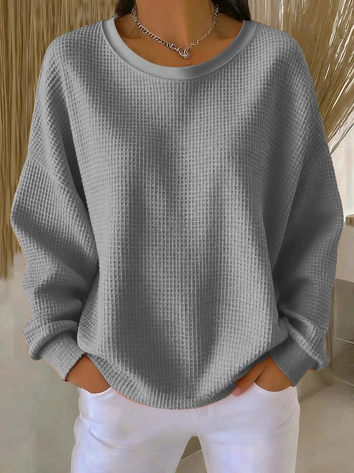 Scarlet | Cozy Waffle Knit Jumper