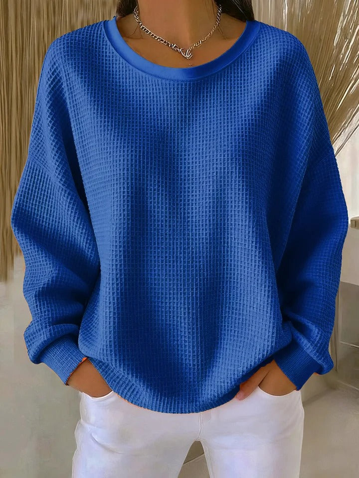 Scarlet | Cozy Waffle Knit Jumper