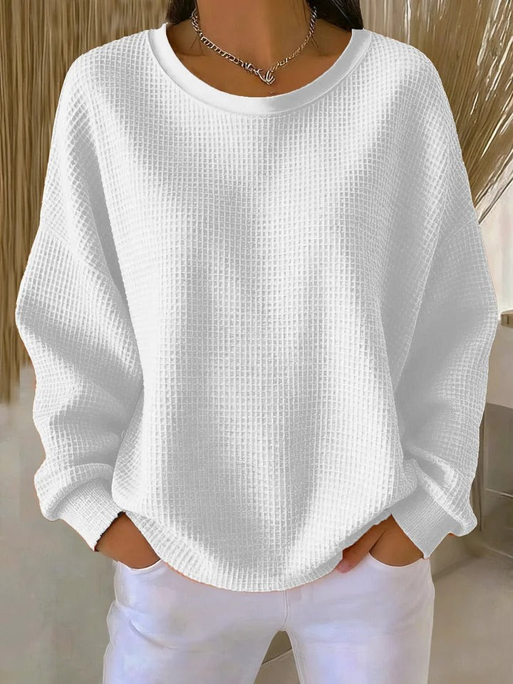 Scarlet | Cozy Waffle Knit Jumper