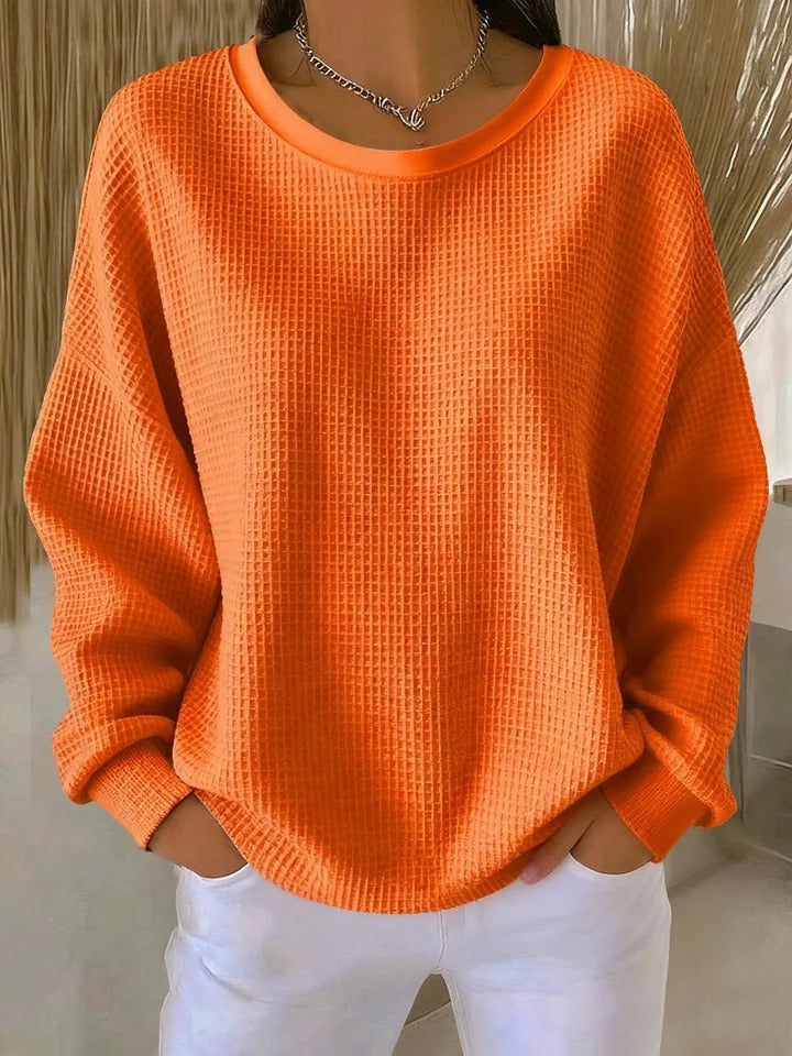 Scarlet | Cozy Waffle Knit Jumper