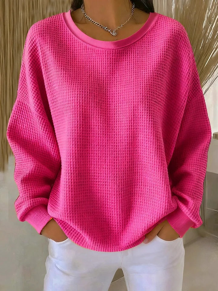 Scarlet | Cozy Waffle Knit Jumper