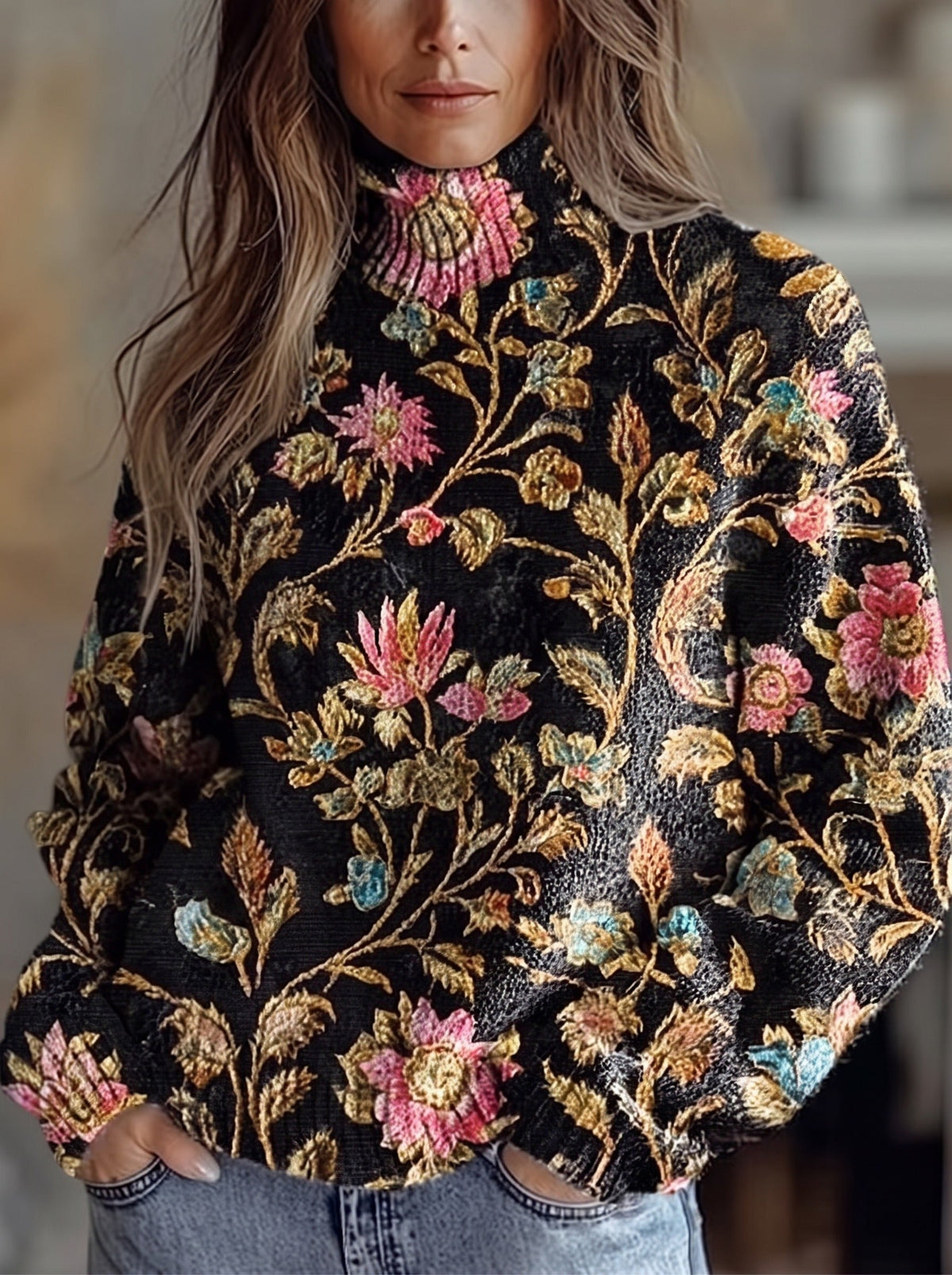 Golden Vine Turtleneck