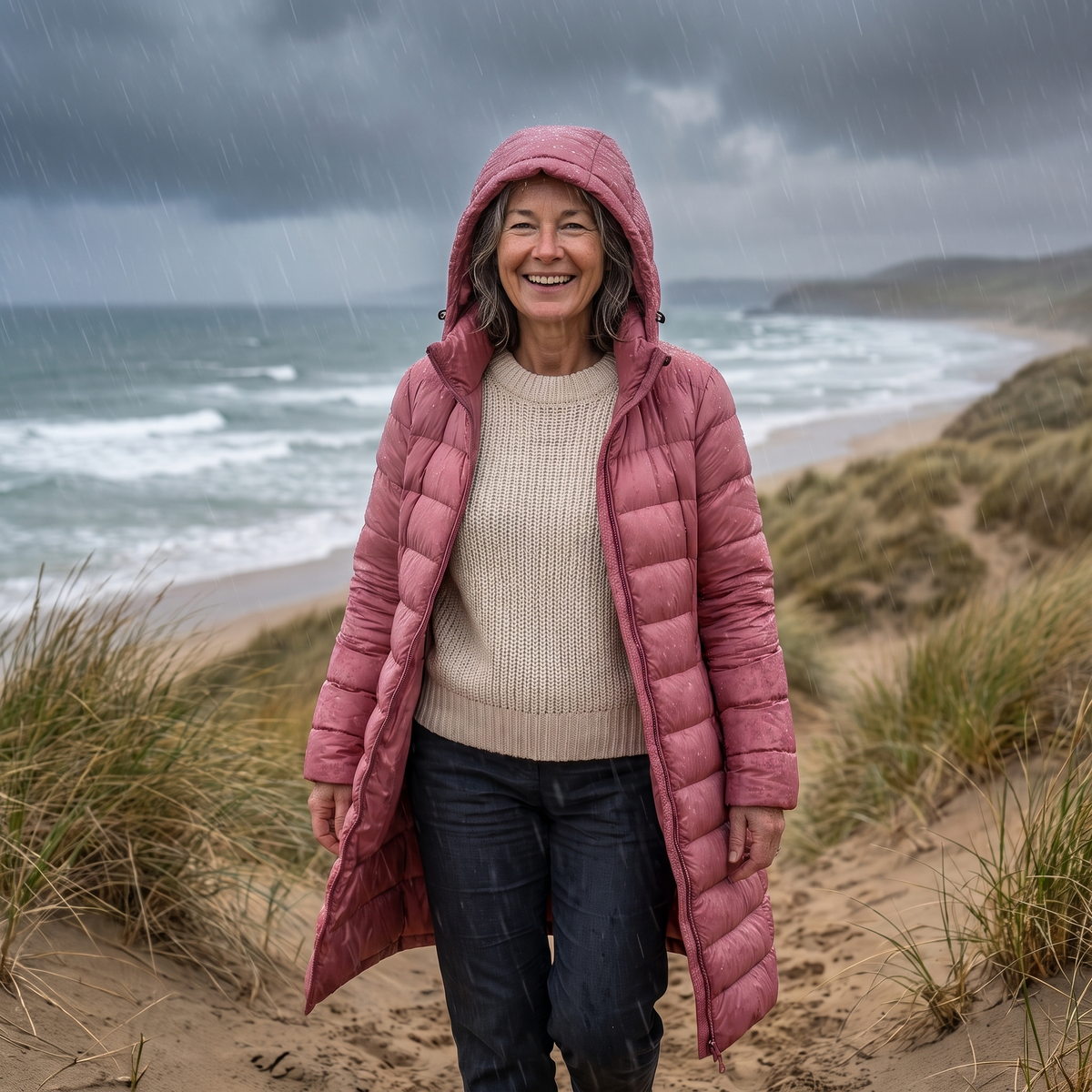 Lightweight Jacket with Detachable Hood