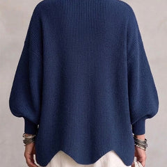 Oversized Collared Button Cardigan