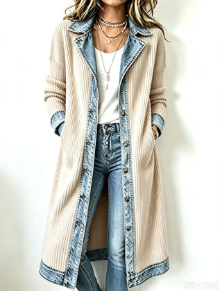 Casual Long-line Knit Cardigan