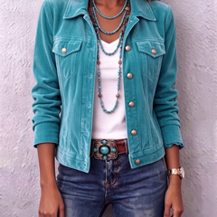 Boho Vintage-Inspired Velvet Jacket