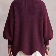 Oversized Collared Button Cardigan