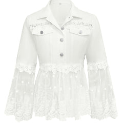 Lace-Panel Jacket