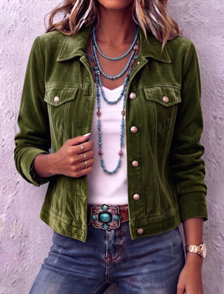 Boho Vintage-Inspired Velvet Jacket