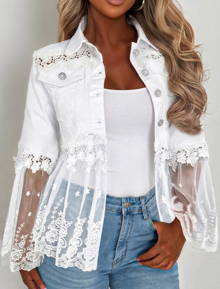 Lace-Panel Jacket