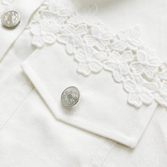 Lace-Panel Jacket
