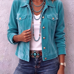 Boho Vintage-Inspired Velvet Jacket