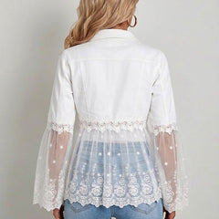 Lace-Panel Jacket