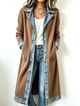 Casual Long-line Knit Cardigan