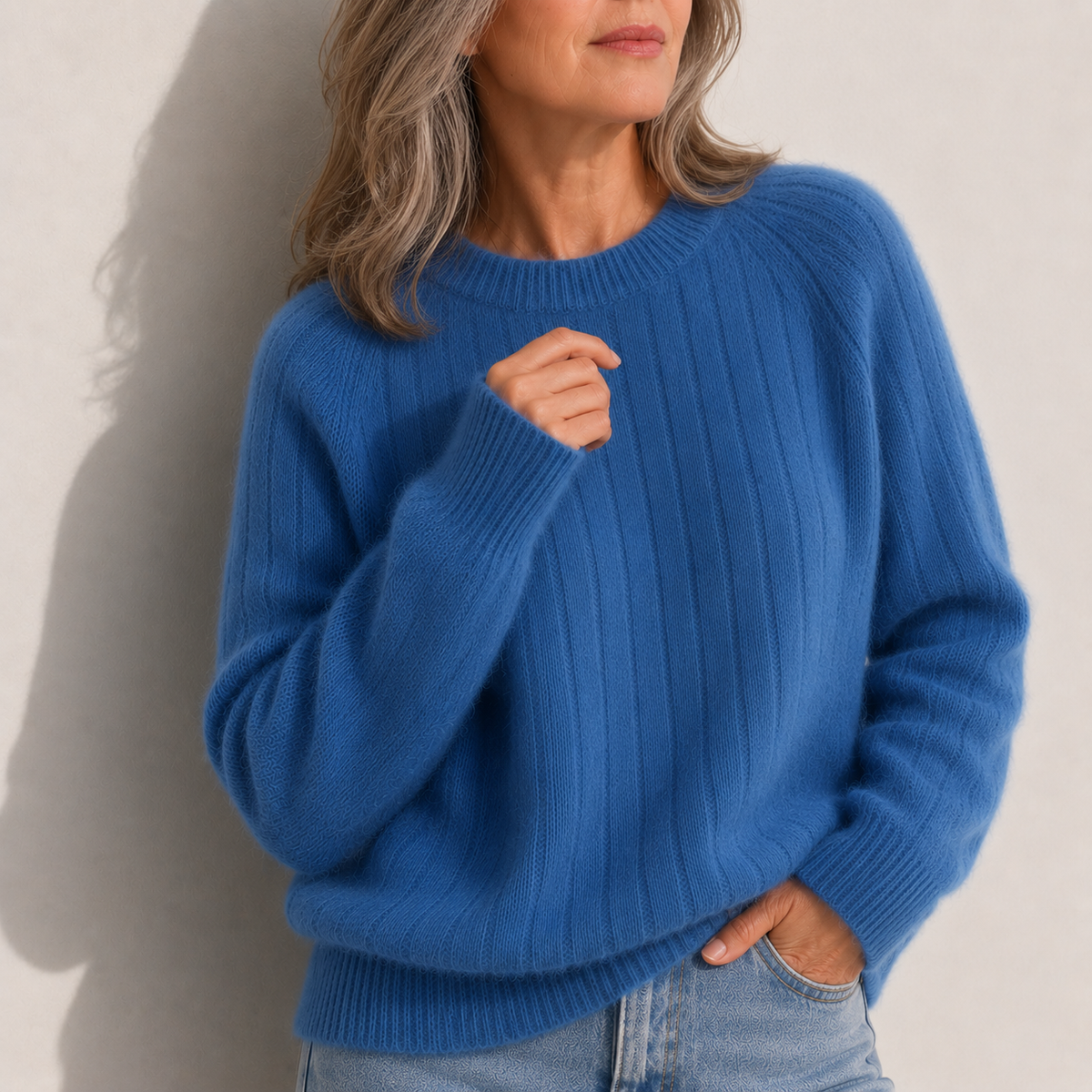 Milana | Solid Colour Fluffy Sweater