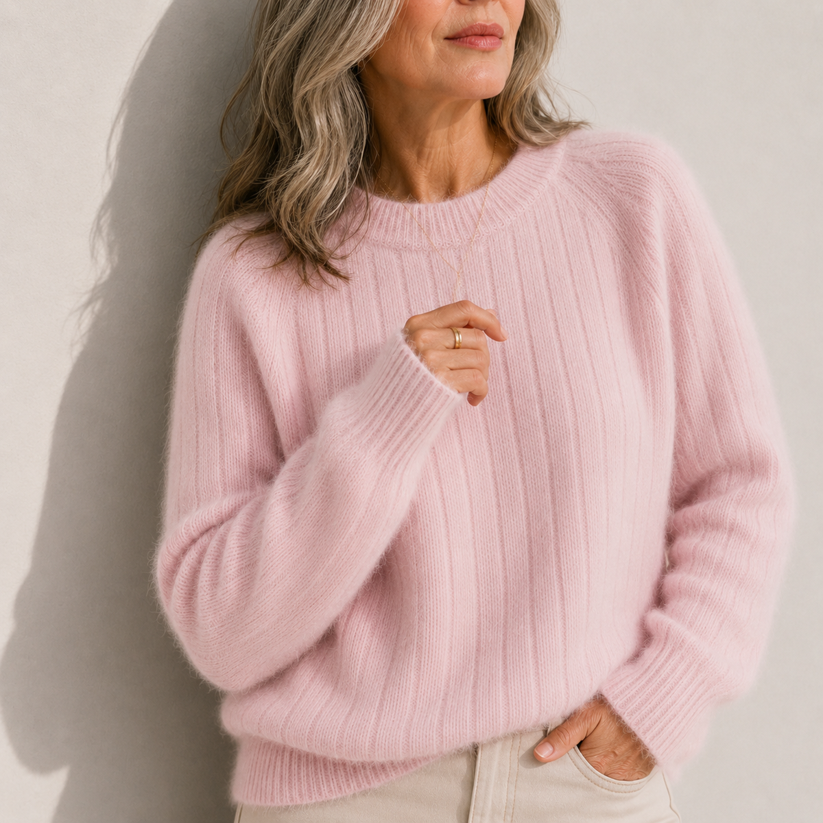Milana | Solid Colour Fluffy Sweater