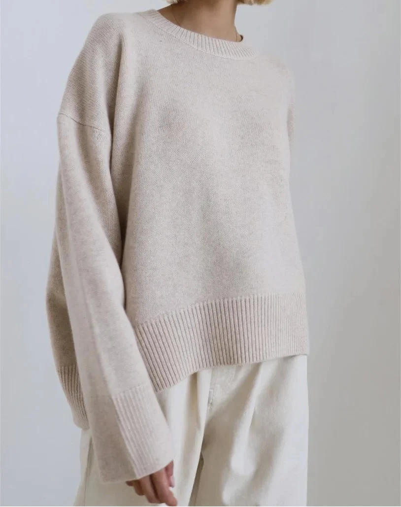 Creme Soft Oversize Sweater