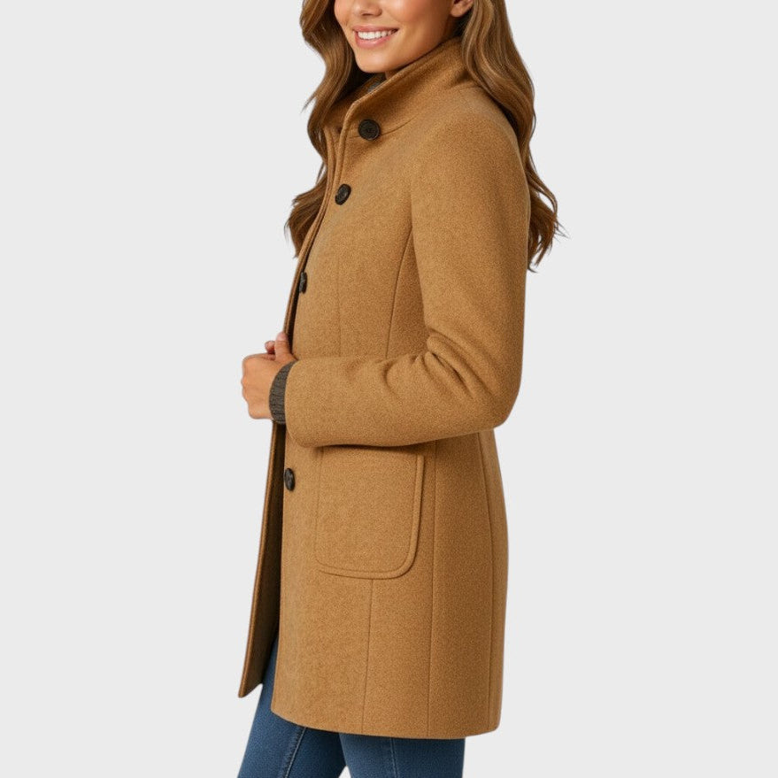 Elegant Wool-Blend Coat