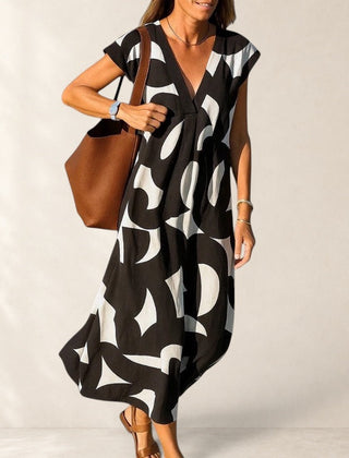 Flowing V-Neck Dress