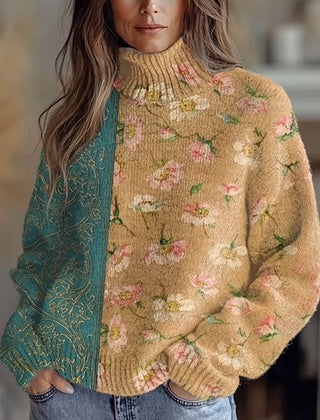 Saffron Blossom Turtleneck