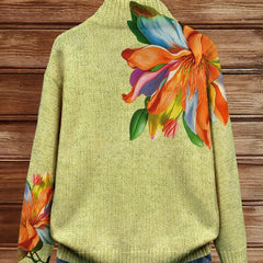 Vibrant Tropical Lily Floral Print