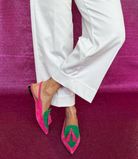 Elena — Fuchsia and Green