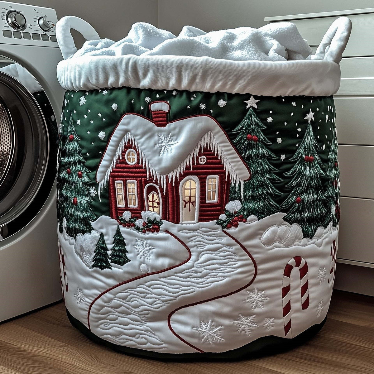 Evergreen Cottage Laundry Basket