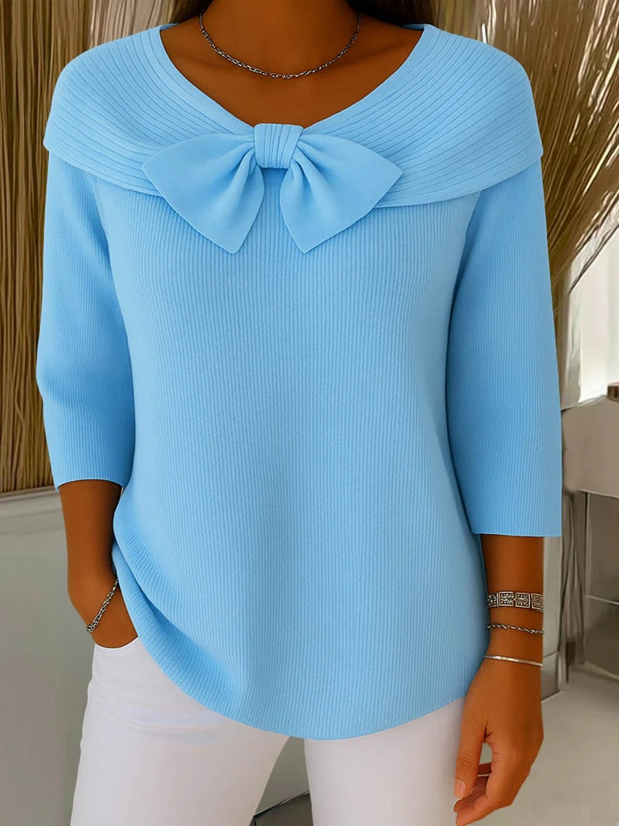 Giana | Elegant Bow Knit Jumper
