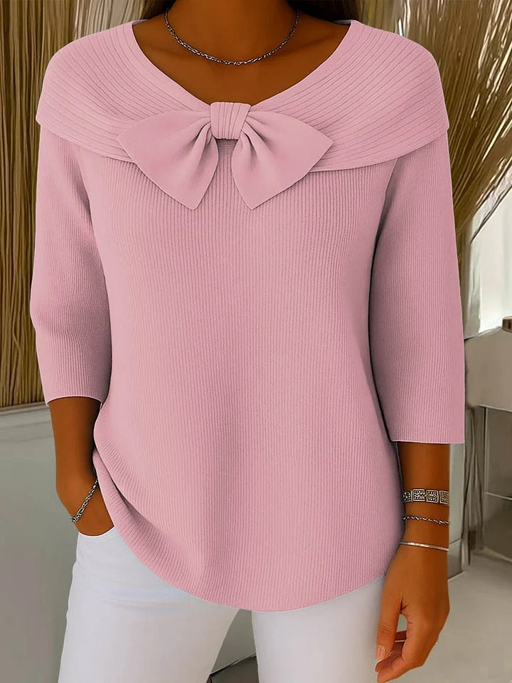 Giana | Elegant Bow Knit Jumper