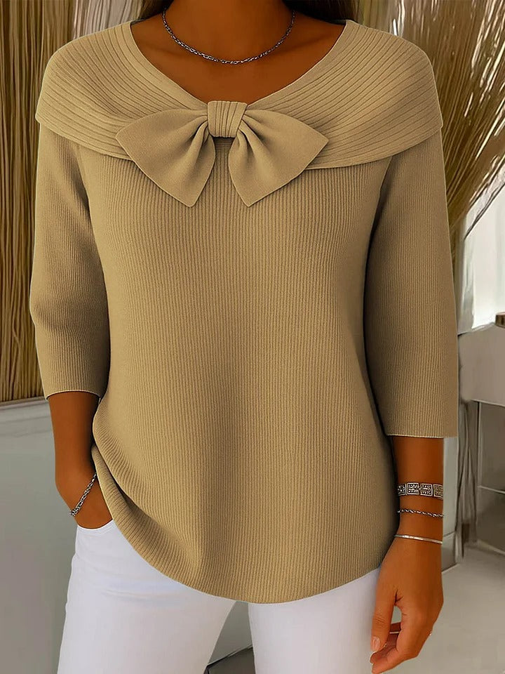 Giana | Elegant Bow Knit Jumper