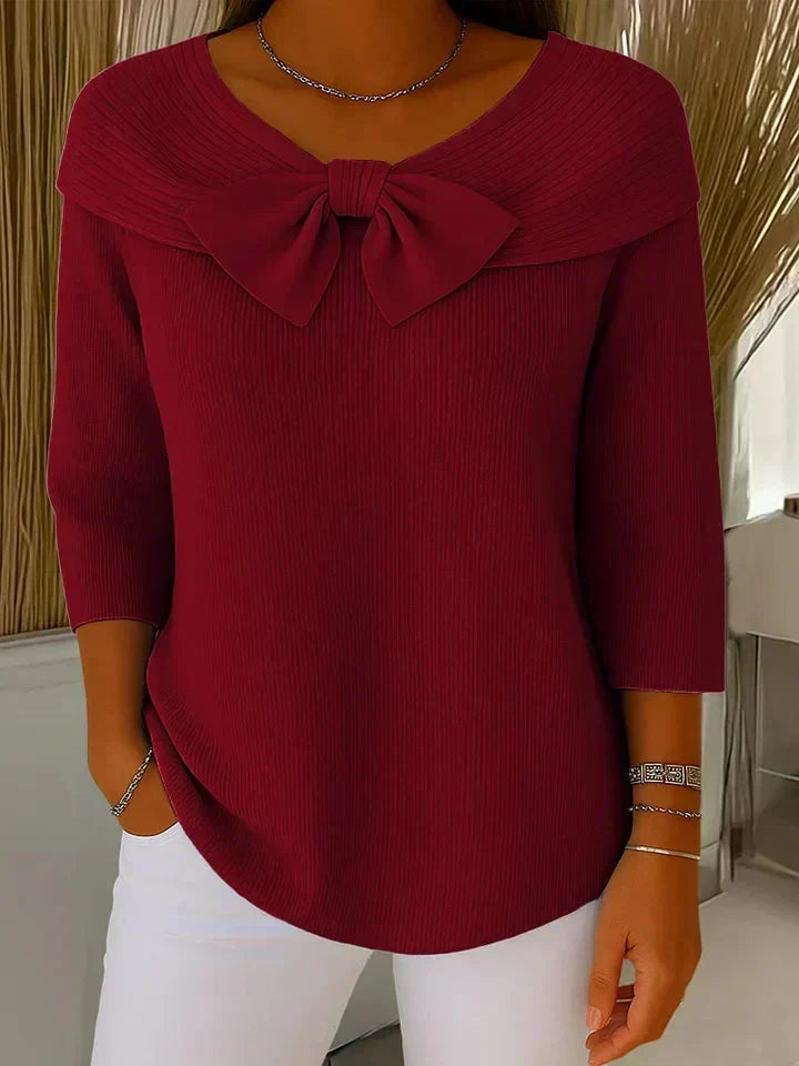 Giana | Elegant Bow Knit Jumper