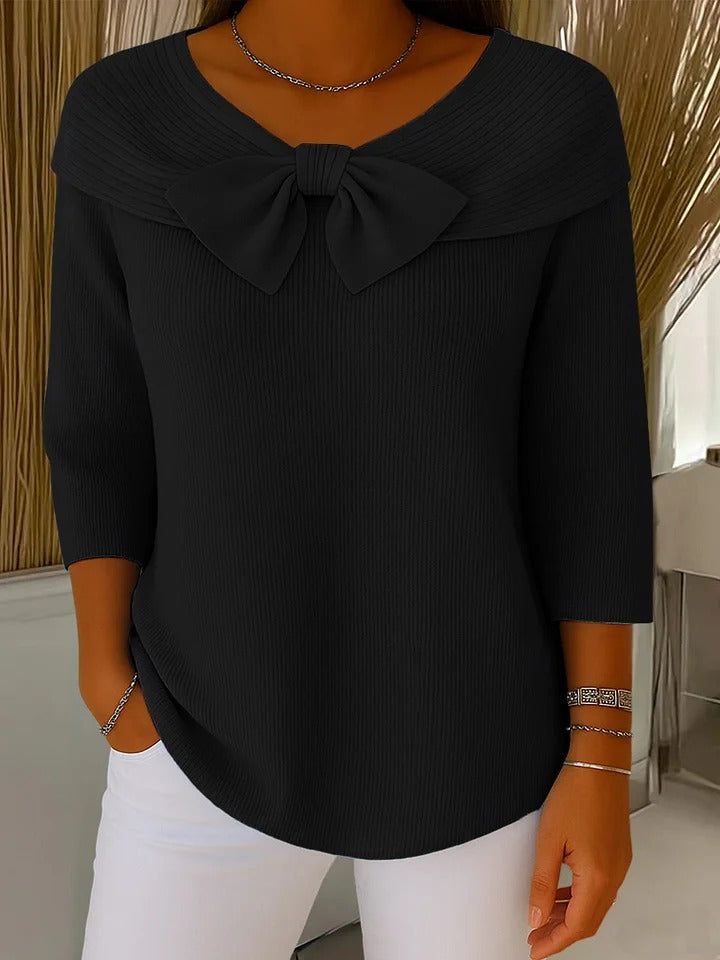 Giana | Elegant Bow Knit Jumper