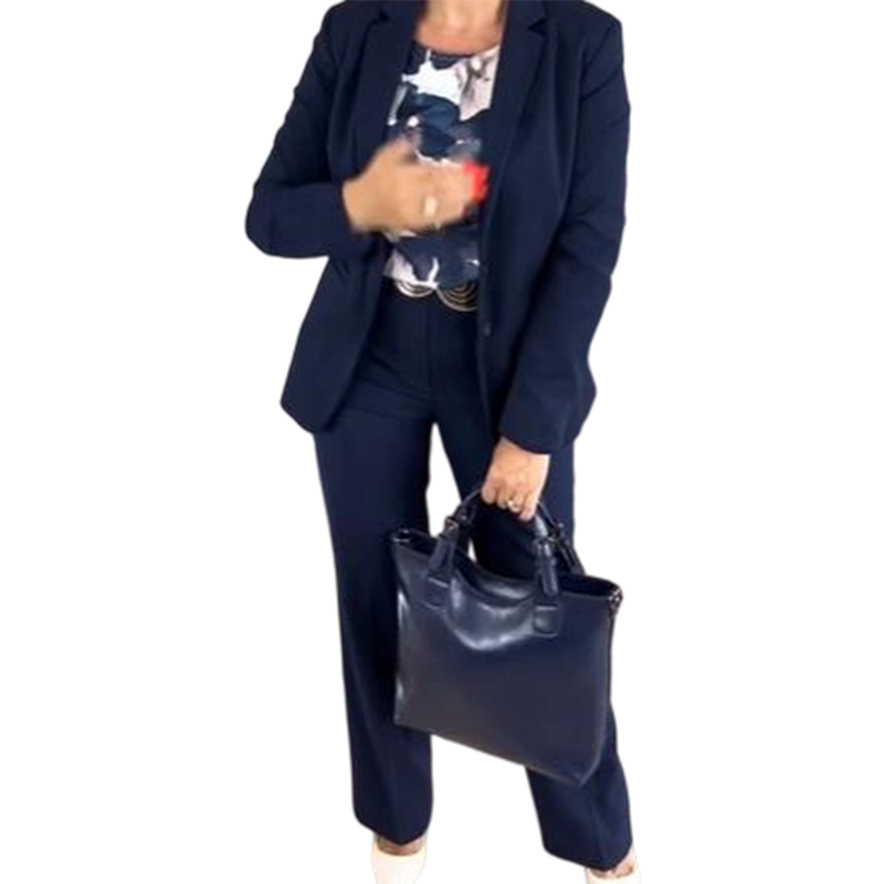 Three-Piece Suit Set: Blazer, Top and Pants