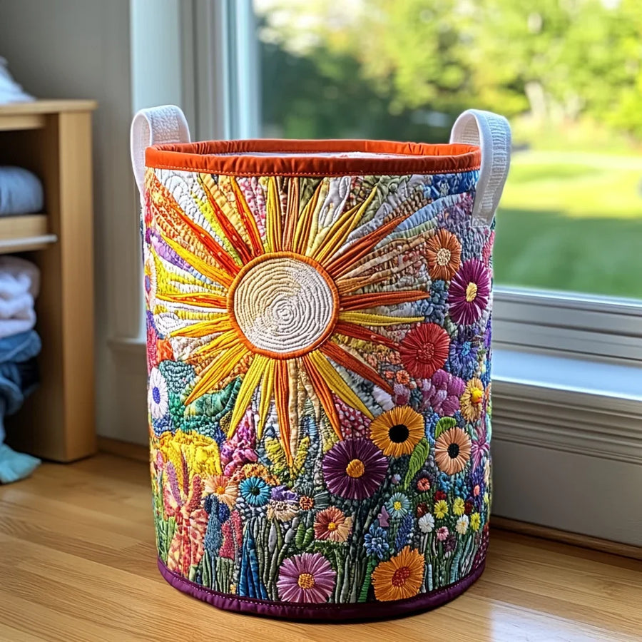 Flower Festival Laundry Basket