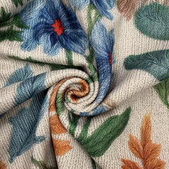 Botanical Garden Floral Zip Cardigan
