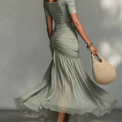 Off-Shoulder Maxi Dress