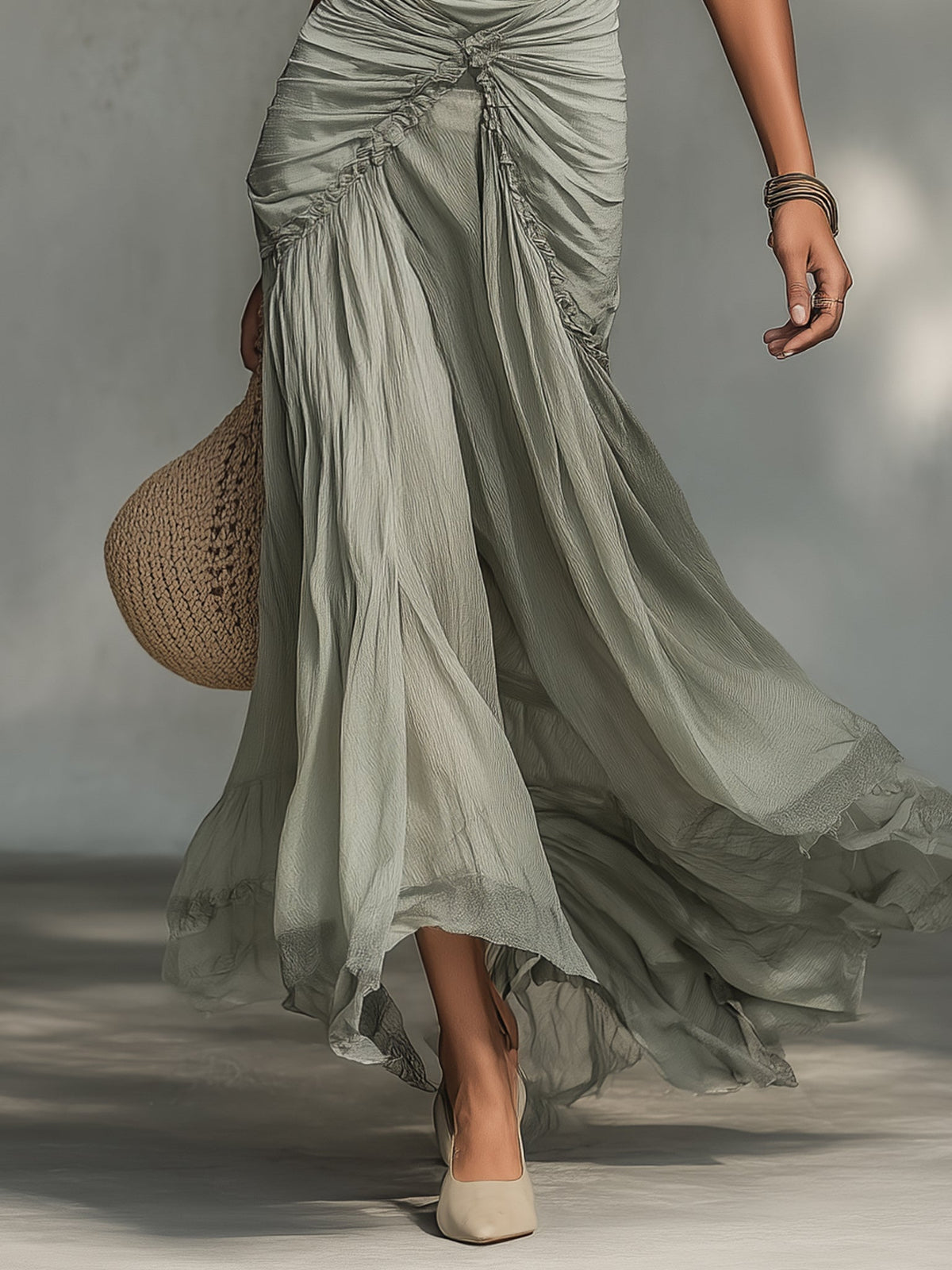 Off-Shoulder Maxi Dress