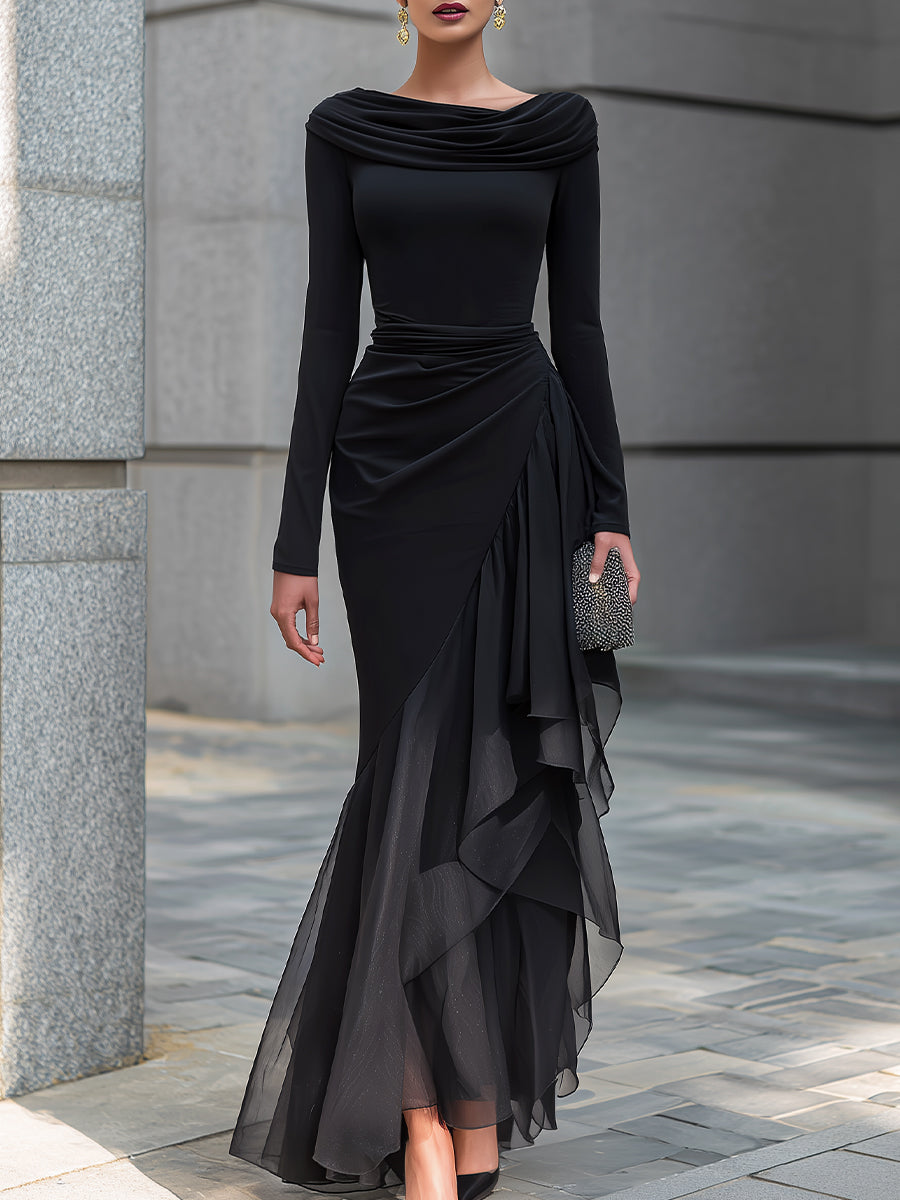 Cowl Maxi Dress