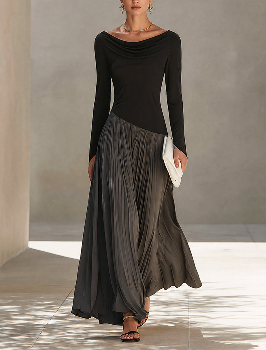 Pleated Maxi Dress