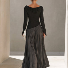 Pleated Maxi Dress