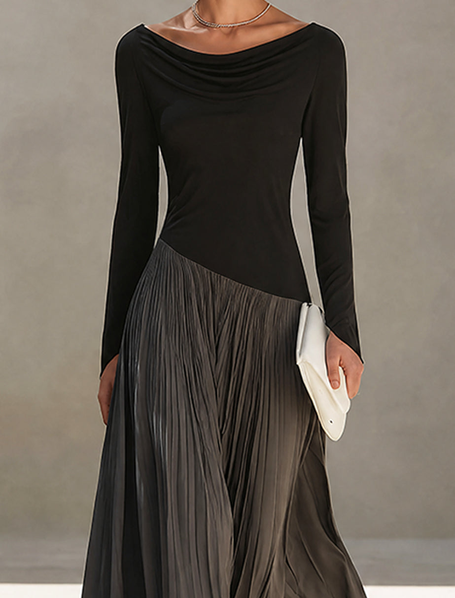 Pleated Maxi Dress