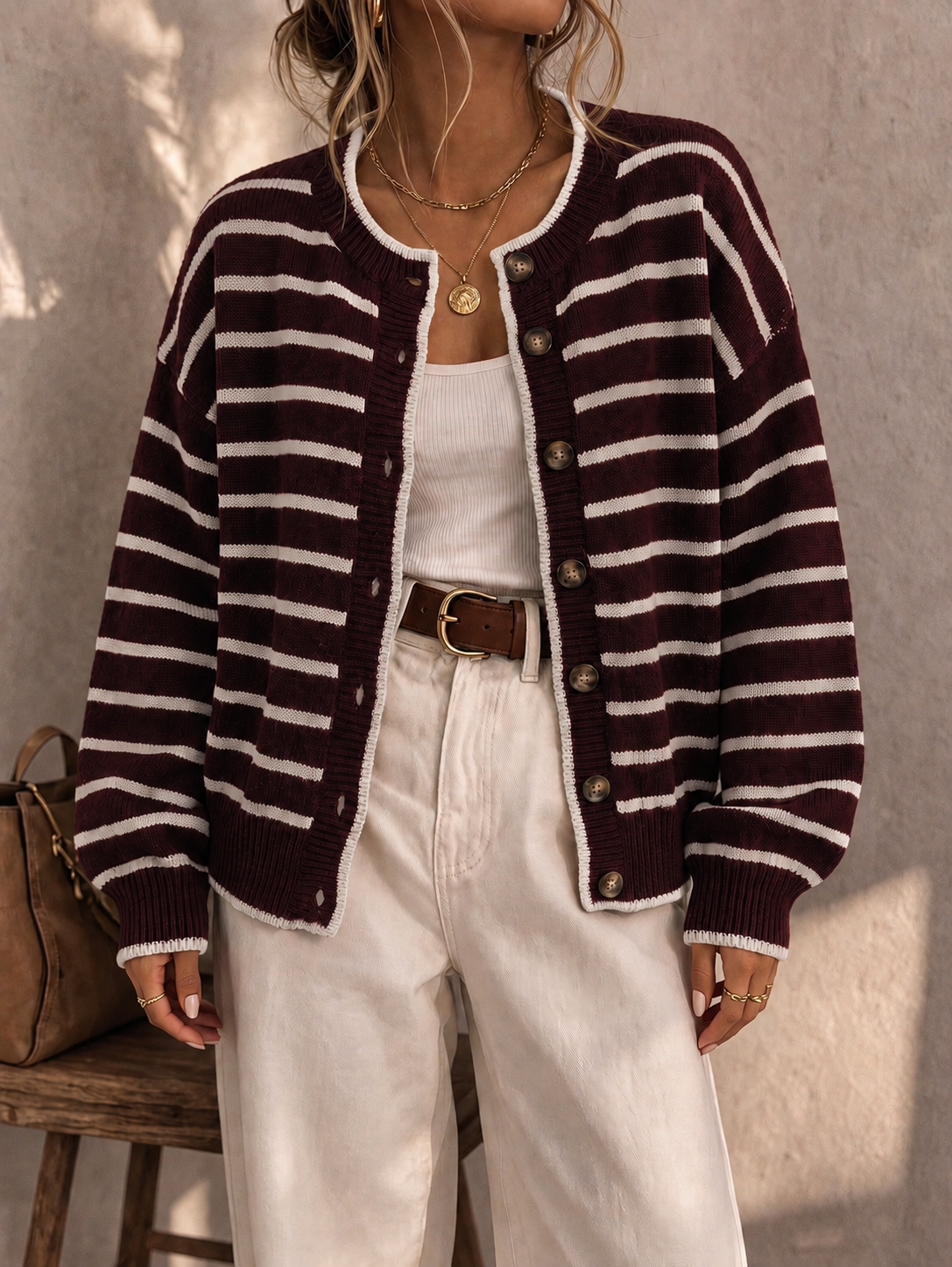 Striped Cardigan