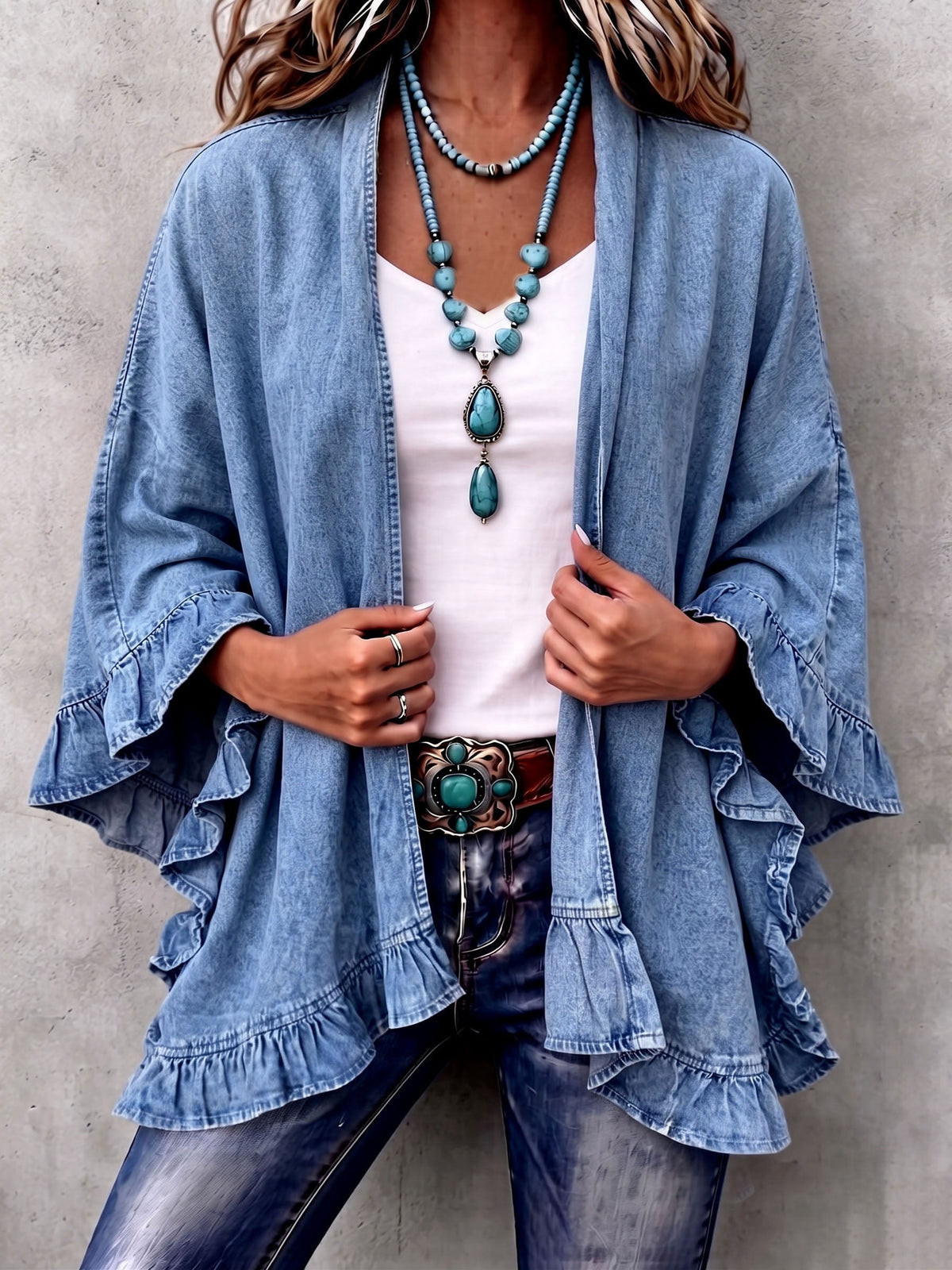 Ruffle Cardigan